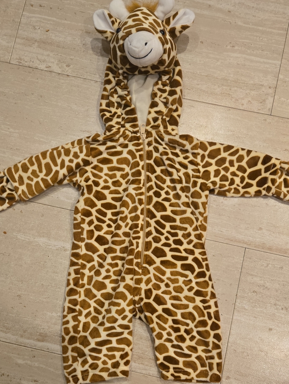 Gap Giraffe Unisex Plush Hooded One-Piece Romper Costume